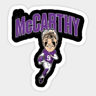 J.J. McCarthy Caricature Sticker